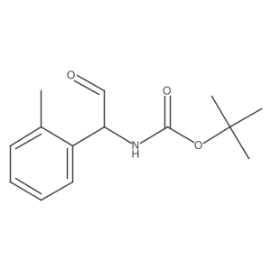 tert-butyl N-[1-(2-methylphenyl)-2-oxoethyl]carbamate结构式