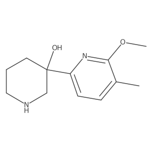3-Piperidinol, 3-(6-methoxy-5-methyl-2-pyridinyl)- Structure