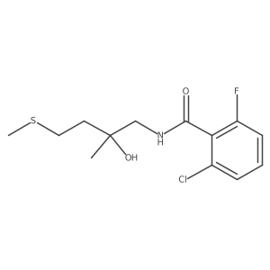 2-chloro-6-fluoro-N-(2-hydroxy-2-methyl-4-(methylthio)butyl)benzamide结构式