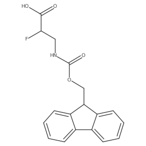 (S)-N-(9-Fluorenylmethyloxycarbonyl)-2-fluoro-beta-alanine Structure