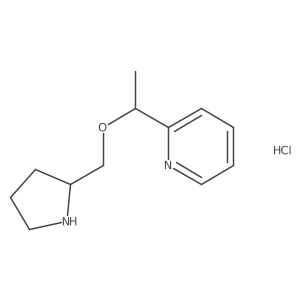 2-(1-(Pyrrolidin-2-ylmethoxy)ethyl)pyridine hydrochloride Structure