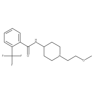 N-[1-(2-Methoxyethyl)piperidin-4-YL]-2-(trifluoromethyl)benzamide Structure