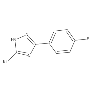 3-bromo-5-(4-fluorophenyl)-4H-1,2,4-triazole Structure