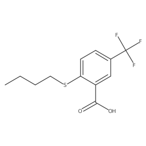 2-(Butylsulfanyl)-5-(trifluoromethyl)benzoic acid结构式