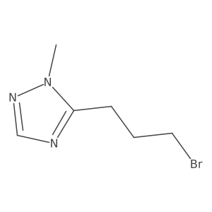 5-(3-bromopropyl)-1-methyl-1H-1,2,4-triazole结构式