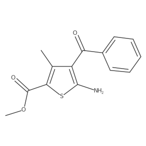 Methyl 5-amino-4-benzoyl-3-methylthiophene-2-carboxylate Structure