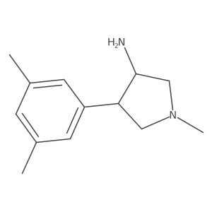 4-(3,5-Dimethylphenyl)-1-methylpyrrolidin-3-amine结构式