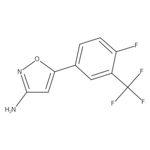 5-[4-Fluoro-3-(trifluoromethyl)phenyl]-1,2-oxazol-3-amine Structure
