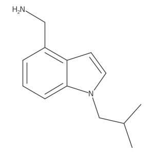 C-(1-Isobutyl-1H-indol-4-yl)-methylamine Structure