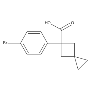 5-(4-Bromophenyl)spiro[2.3]hexane-5-carboxylic acid Structure
