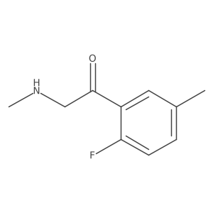 1-(2-Fluoro-5-methylphenyl)-2-(methylamino)ethan-1-one结构式