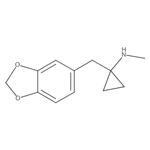 1-[(1,3-dioxaindan-5-yl)methyl]-N-methylcyclopropan-1-amine结构式