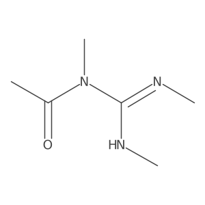 N-Methyl-N-[(methylamino)(methylimino)methyl]acetamide Structure
