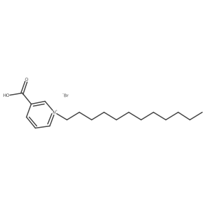 1-Dodecyl-3-carboxypyridinium bromide结构式