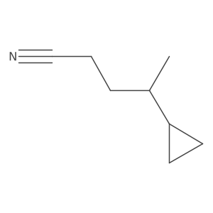 4-Cyclopropylpentanenitrile结构式