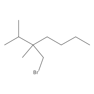 3-(Bromomethyl)-2,3-dimethylheptane Structure
