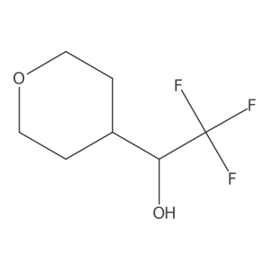 (S)-2,2,2-Trifluoro-1-(tetrahydro-2H-pyran-4-yl)ethan-1-ol Structure