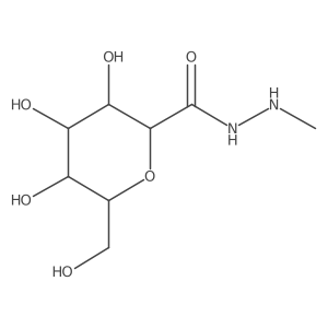 D-glycero-D-ido-Heptonic acid, 2,6-anhydro-, 2-methylhydrazide Structure