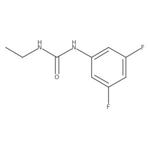 1-(3,5-Difluorophenyl)-3-ethylurea Structure