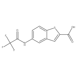 5-(Trifluoroacetylamino)benzo[b]thiophene-2-carboxylic acid Structure