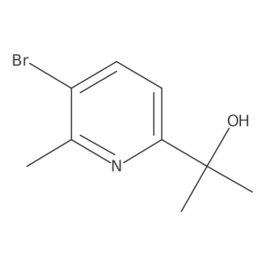 2-(5-Bromo-6-methylpyridin-2-yl)propan-2-ol结构式