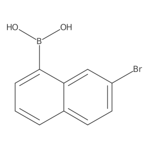 7-Bromonaphthalene-1-boronic acid Structure