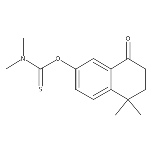 4,4-Dimethyl-7-[(dimethylamino)thiocarbonyloxy]-1-tetralone结构式
