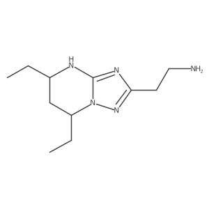 2-{5,7-diethyl-4H,5H,6H,7H-[1,2,4]triazolo[1,5-a]pyrimidin-2-yl}ethan-1-amine Structure