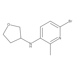 6-Bromo-2-methyl-N-(tetrahydro-3-furanyl)-3-pyridinamine Structure