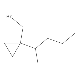 1-(Bromomethyl)-1-(pentan-2-yl)cyclopropane结构式