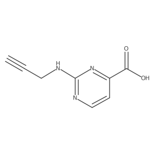 2-[(Prop-2-yn-1-yl)amino]pyrimidine-4-carboxylic acid Structure