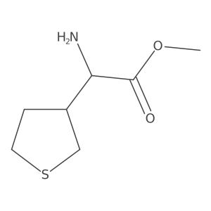 Methyl 2-amino-2-(thiolan-3-yl)acetate Structure