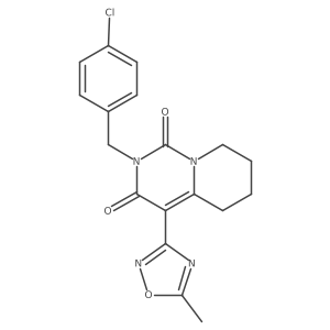 2-(4-chlorobenzyl)-4-(5-methyl-1,2,4-oxadiazol-3-yl)-5,6,7,8-tetrahydro-1H-pyrido[1,2-c]pyrimidine-1,3(2H)-dione Structure