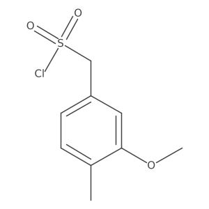 (3-Methoxy-4-methylphenyl)methanesulfonyl chloride Structure