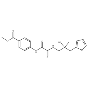 Methyl 4-(2-((3-(furan-2-yl)-2-hydroxy-2-methylpropyl)amino)-2-oxoacetamido)benzoate Structure