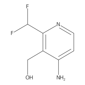 [4-amino-2-(difluoromethyl)-3-pyridyl]methanol结构式