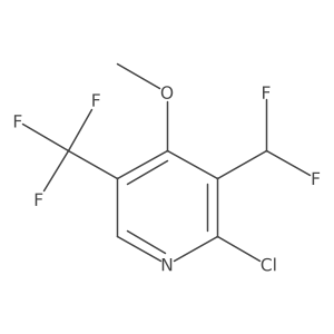 2-Chloro-3-(difluoromethyl)-4-methoxy-5-(trifluoromethyl)pyridine Structure