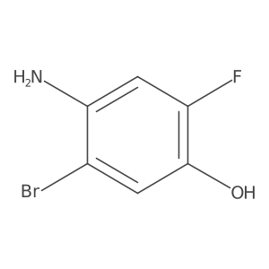4-Amino-5-bromo-2-fluorophenol结构式
