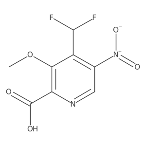 4-(Difluoromethyl)-3-methoxy-5-nitropicolinic acid Structure