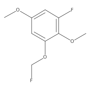 1,4-Dimethoxy-2-fluoro-6-(fluoromethoxy)benzene Structure