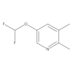 5-(Difluoromethoxy)-2,3-dimethylpyridine结构式