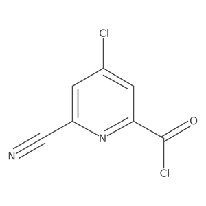 4-Chloro-6-cyanopicolinoyl chloride Structure