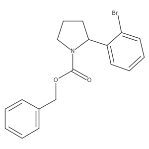 Benzyl 2-(2-bromophenyl)pyrrolidine-1-carboxylate Structure