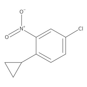 4-Chloro-1-cyclopropyl-2-nitrobenzene结构式