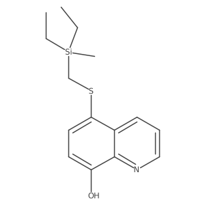5-[[(Diethylmethylsilyl)methyl]thio]-8-quinolinol Structure