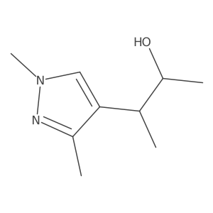 3-(1,3-Dimethyl-1H-pyrazol-4-yl)butan-2-ol结构式