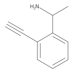 1-(2-Ethynylphenyl)ethan-1-amine Structure