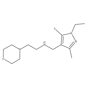 [(1-ethyl-5-fluoro-3-methyl-1H-pyrazol-4-yl)methyl][2-(morpholin-4-yl)ethyl]amine结构式