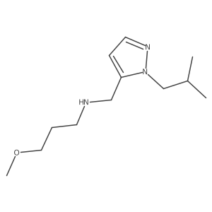 (3-methoxypropyl)({[1-(2-methylpropyl)-1H-pyrazol-5-yl]methyl})amine结构式