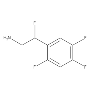 2-Fluoro-2-(2,4,5-trifluorophenyl)ethan-1-amine结构式